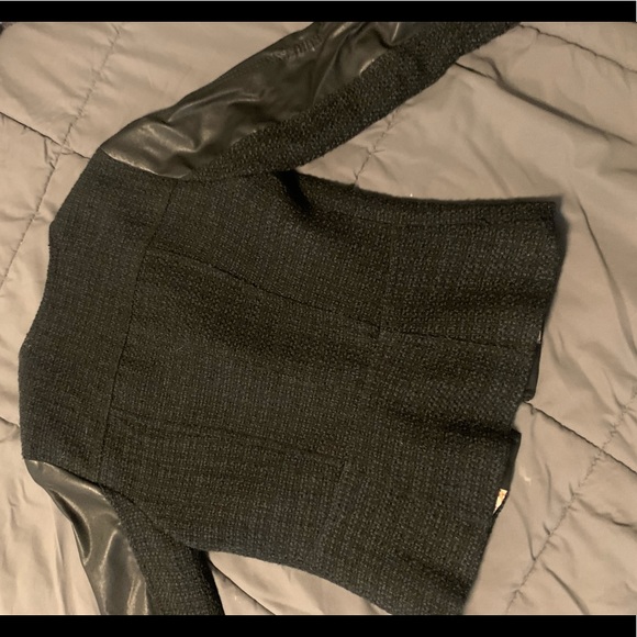 Tweed/ Faux Leather Jacket - Picture 2 of 2